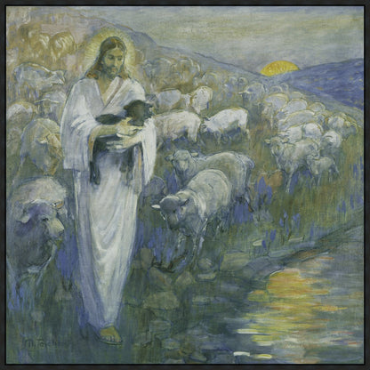 Rescue of the Lost Lamb Large Wall Art Gallery Wrap