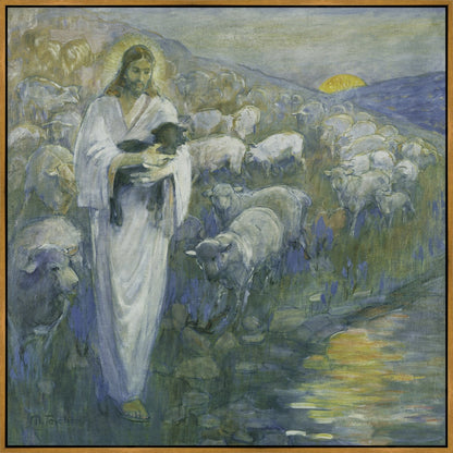 Rescue of the Lost Lamb Large Wall Art Gallery Wrap