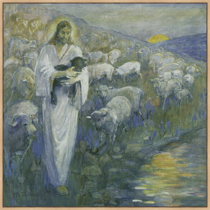 Rescue of the Lost Lamb Large Wall Art Gallery Wrap