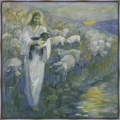 Rescue of the Lost Lamb Large Wall Art Gallery Wrap