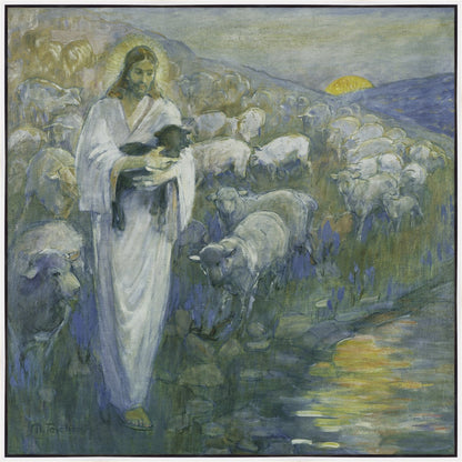 Rescue of the Lost Lamb Large Wall Art Gallery Wrap