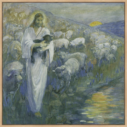 Rescue of the Lost Lamb Large Wall Art Gallery Wrap
