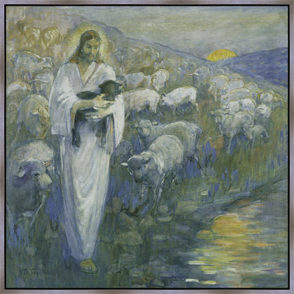 Rescue of the Lost Lamb Large Wall Art Gallery Wrap