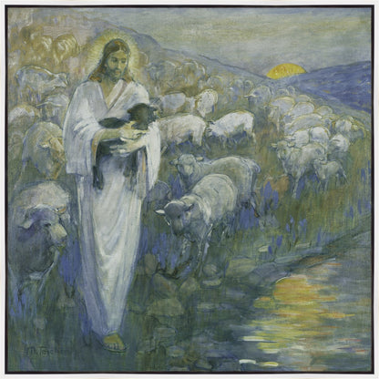 Rescue of the Lost Lamb Large Wall Art Gallery Wrap