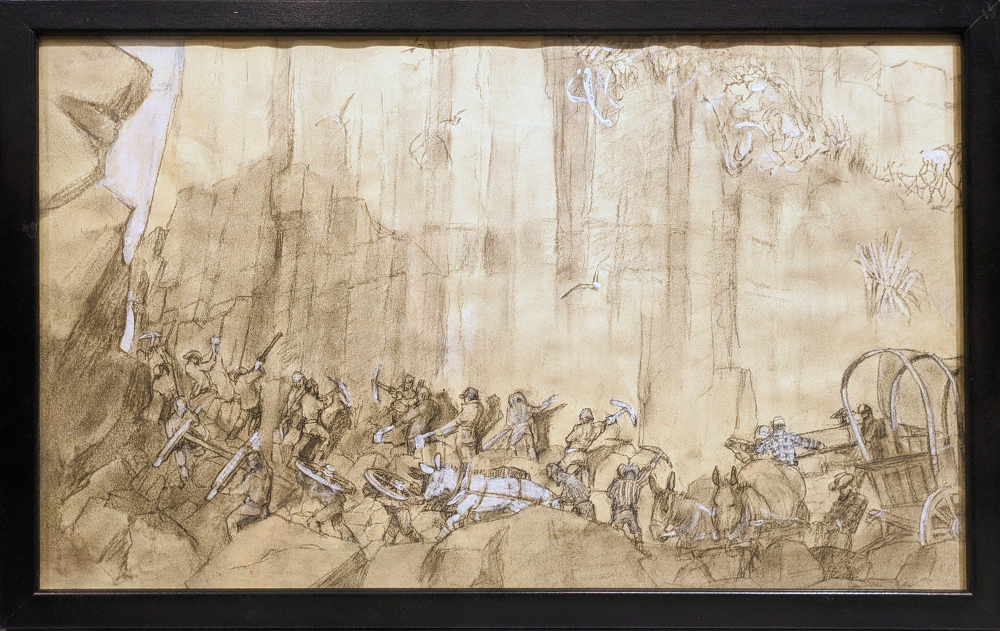 Pacific at Last -The Mormon Battalion Original Artwork