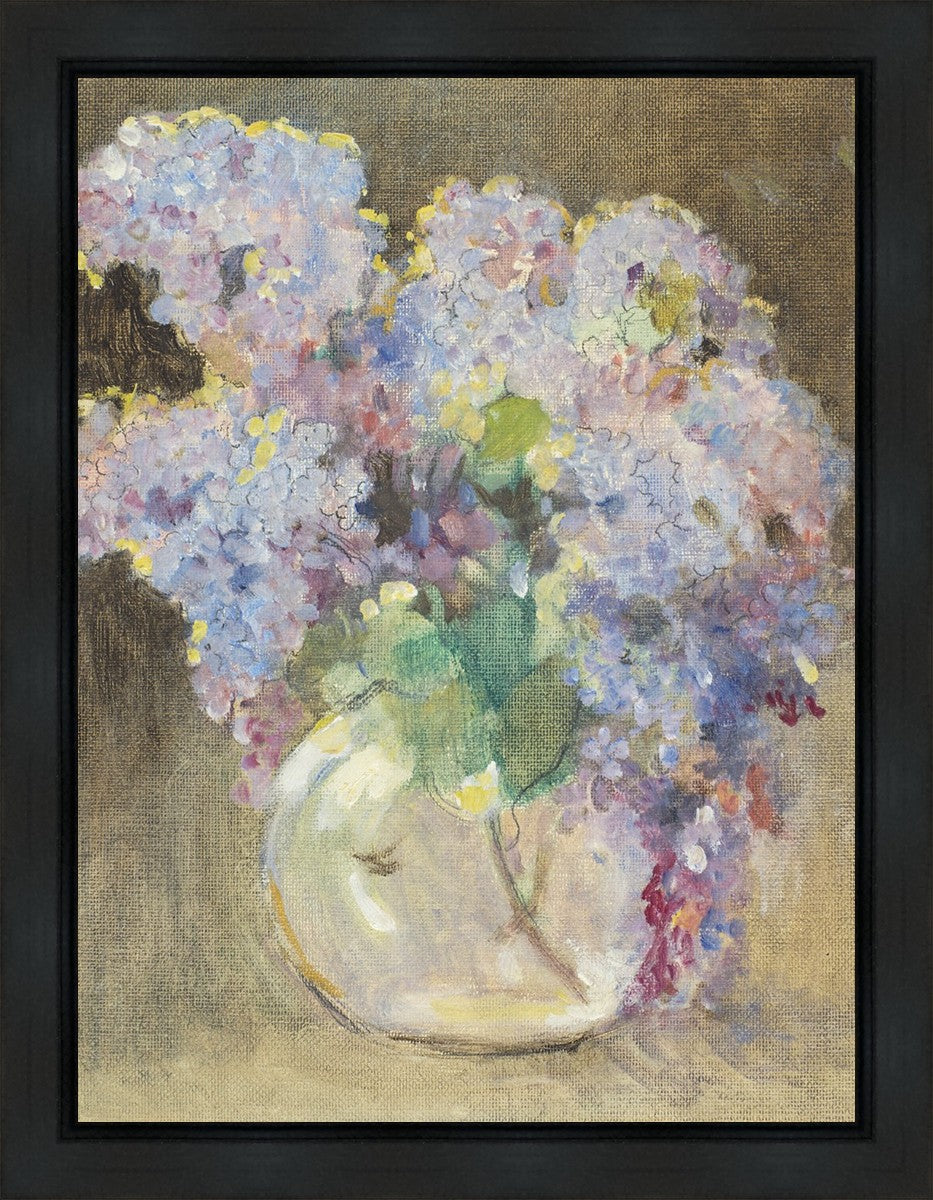 Hydrangeas in a Glass Vase Gallery Wrap