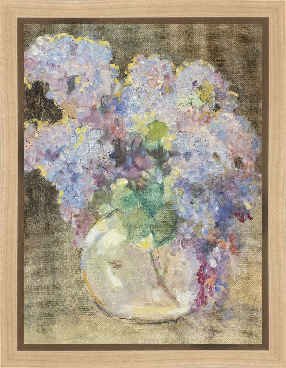 Hydrangeas in a Glass Vase Gallery Wrap