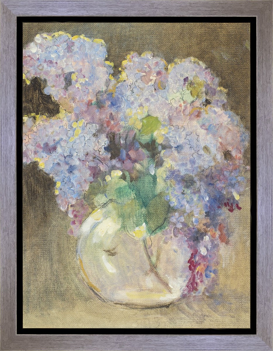 Hydrangeas in a Glass Vase Gallery Wrap