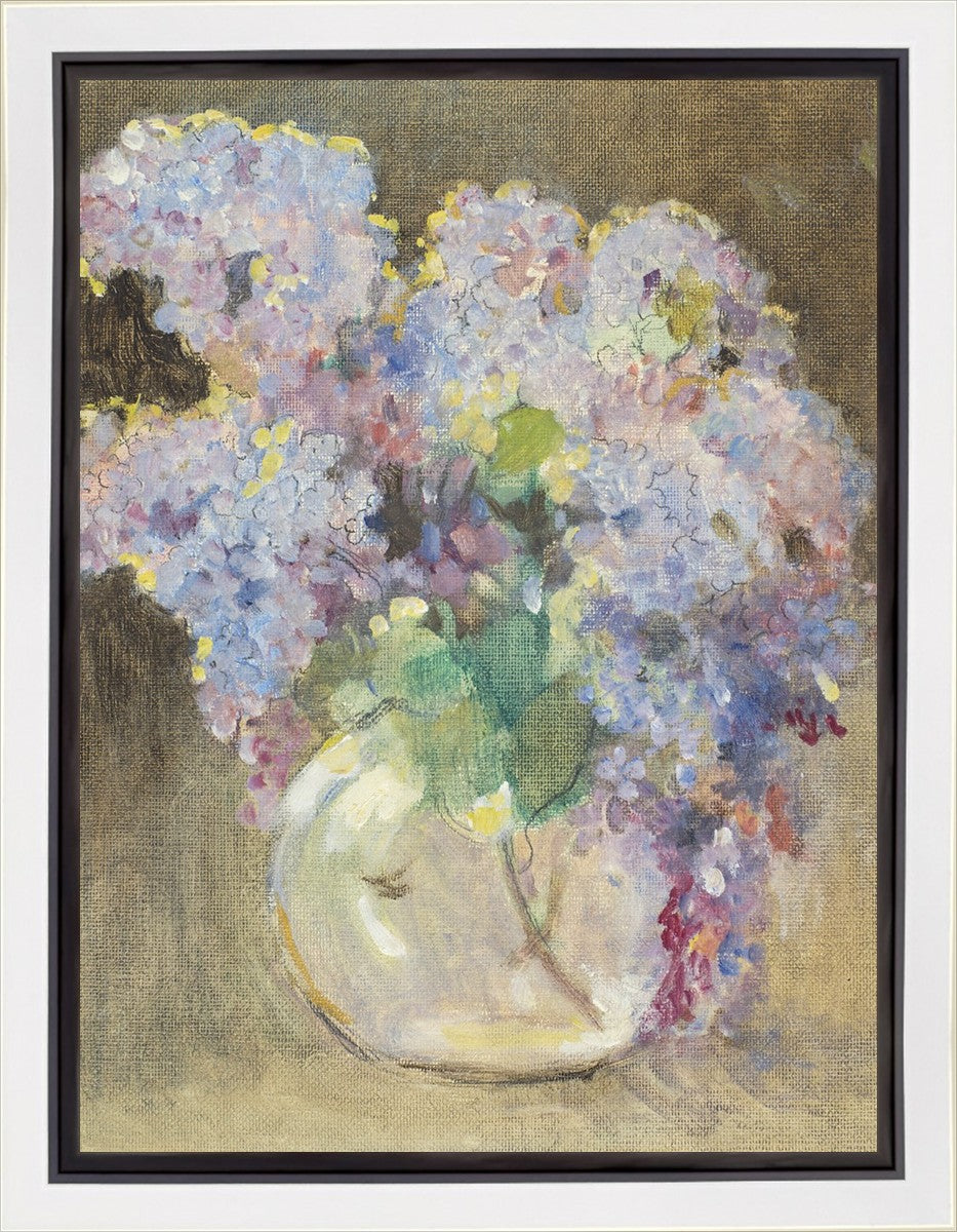 Hydrangeas in a Glass Vase Gallery Wrap