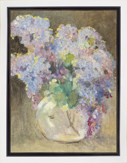 Hydrangeas in a Glass Vase Gallery Wrap