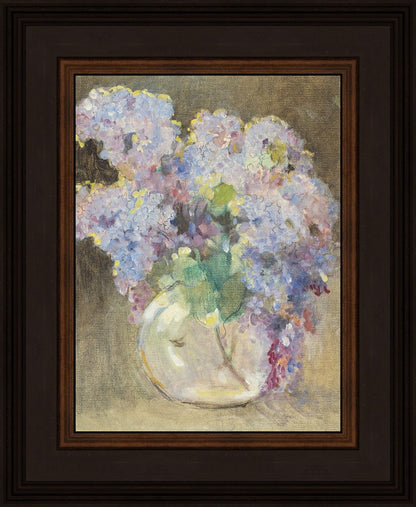 Hydrangeas in a Glass Vase