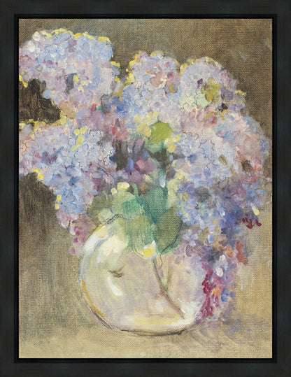 Hydrangeas in a Glass Vase Gallery Wrap