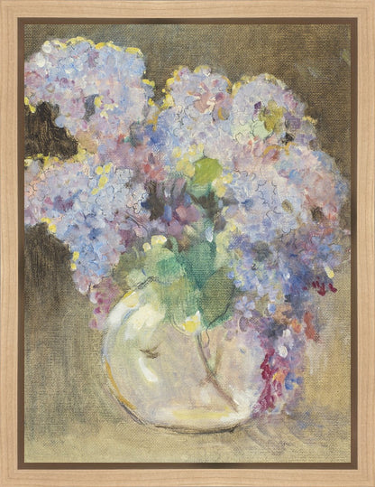 Hydrangeas in a Glass Vase Gallery Wrap