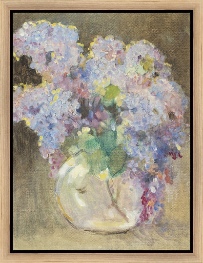 Hydrangeas in a Glass Vase Gallery Wrap