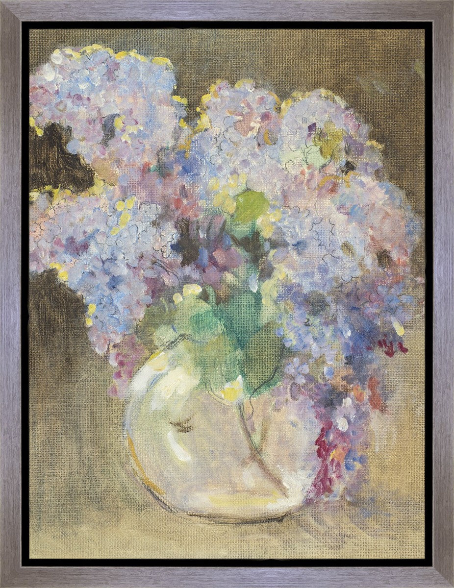 Hydrangeas in a Glass Vase Gallery Wrap