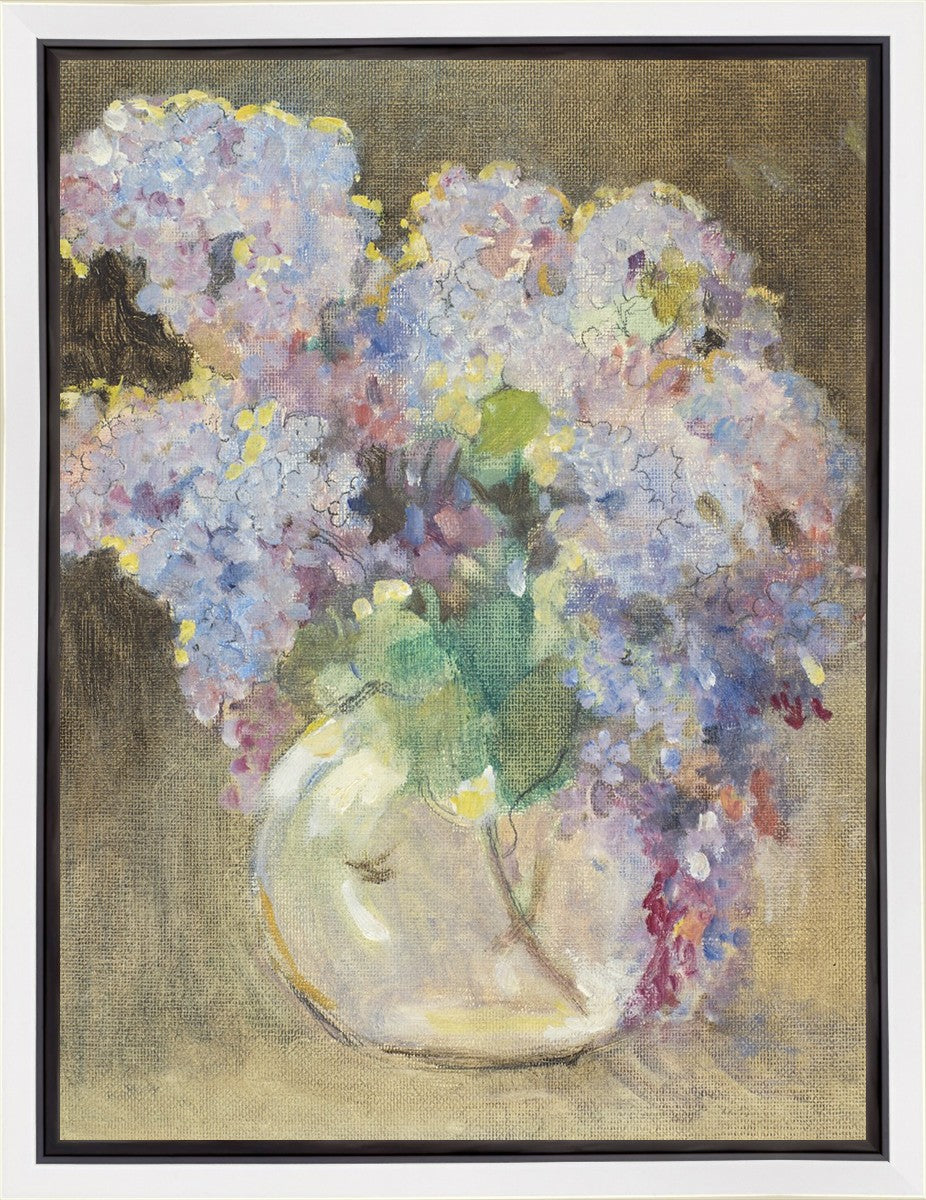 Hydrangeas in a Glass Vase Gallery Wrap