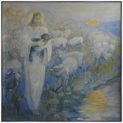 Rescue of the Lost Lamb Large Wall Art Gallery Wrap