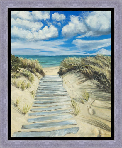 Enjoy the Beauty on your Broken Path Seashore Gallery Wrap