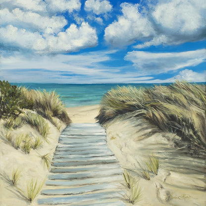 Enjoy the Beauty on your Broken Path Seashore Gallery Wrap