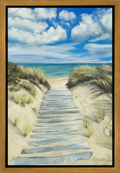 Enjoy the Beauty on your Broken Path Seashore Gallery Wrap