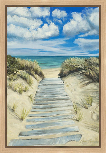 Enjoy the Beauty on your Broken Path Seashore Gallery Wrap