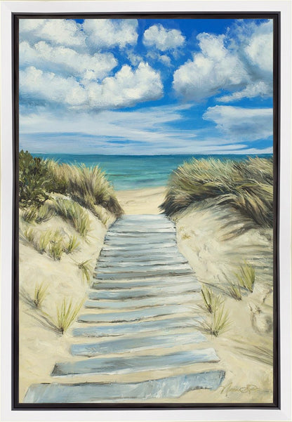 Enjoy the Beauty on your Broken Path Seashore Gallery Wrap