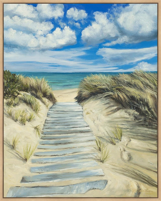 Enjoy the Beauty on your Broken Path Seashore