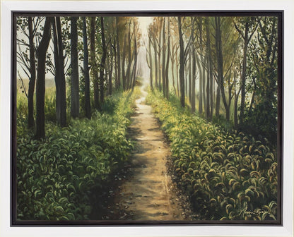 Enjoy The Beauty On Your Broken Path, Forest Walkway Gallery Wrap