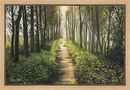 Enjoy The Beauty On Your Broken Path, Forest Walkway Gallery Wrap