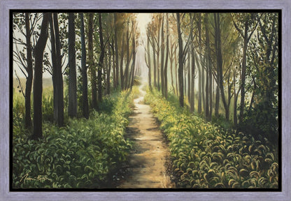 Enjoy The Beauty On Your Broken Path, Forest Walkway Gallery Wrap