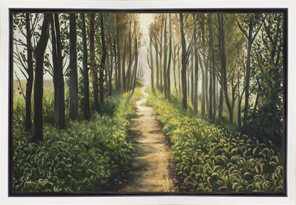 Enjoy The Beauty On Your Broken Path, Forest Walkway Gallery Wrap