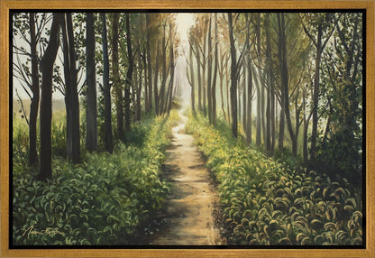 Enjoy The Beauty On Your Broken Path, Forest Walkway Gallery Wrap