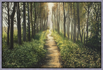 Enjoy The Beauty On Your Broken Path, Forest Walkway Gallery Wrap