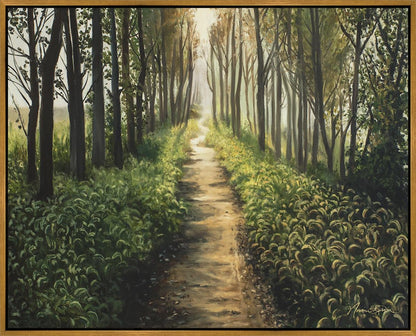 Enjoy The Beauty On Your Broken Path, Forest Walkway Large Wall Art Gallery Wrap