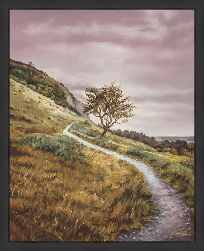 Enjoy the Beauty on your Broken Path Mountain Top Large Wall Art
