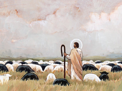Our Steadfast Shepherd Large Wall Art