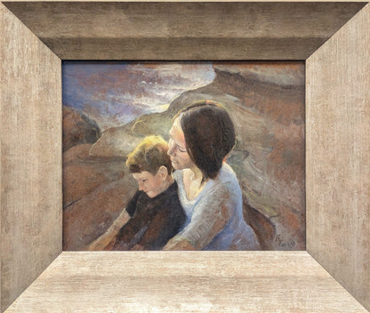 Helping Her Son Original Artwork