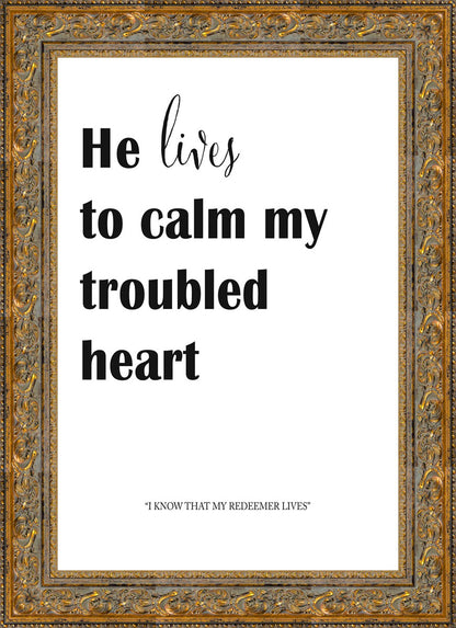 He Lives to Calm
