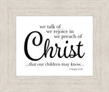 We Talk of Christ