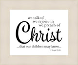 We Talk of Christ