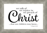 We Talk of Christ