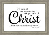 We Talk of Christ