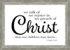 We Talk of Christ