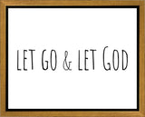 Let Go and Let God Gallery Wrap