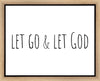 Let Go and Let God Gallery Wrap