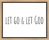 Let Go and Let God Gallery Wrap