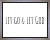 Let Go and Let God Gallery Wrap