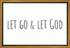 Let Go and Let God Gallery Wrap