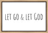 Let Go and Let God Gallery Wrap