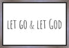 Let Go and Let God Gallery Wrap